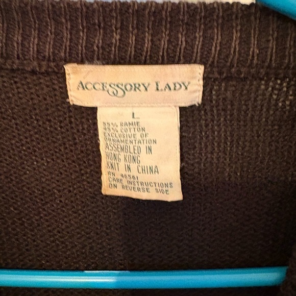 Holiday Cardigan with Ornament Design - Picture 2 of 4